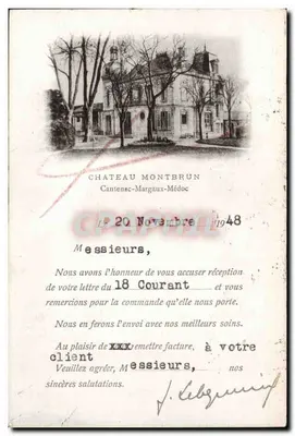 Castelo Montbrun — Cantenac-Margaux — editor não visível