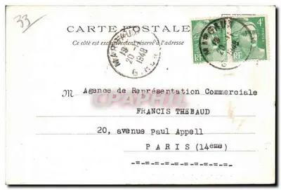 Castelo Montbrun — Cantenac-Margaux — editor não visível — Verso