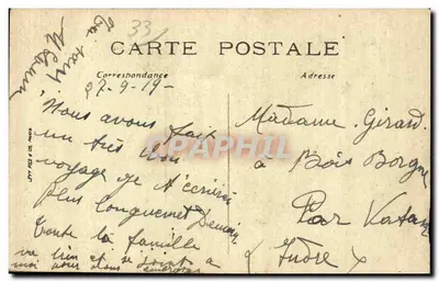 Castillon — Les Coteaux — uitgever niet zichtbaar, serie-nummer 6 — Achterkant