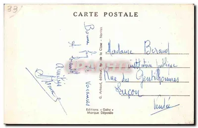 Bourg-sur-Gironde (Gironde) — La Coutinière — Saby — Verso