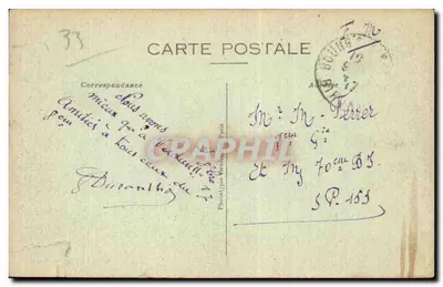 Bourg-sur-Gironde — Muralhas da Cidadela — Fot. J. Durand, Paris — Verso