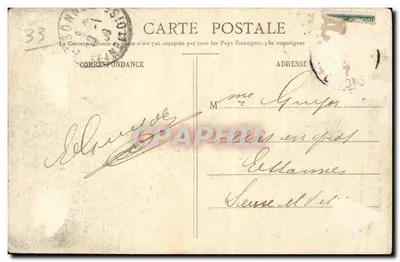 Lesparre (Médoc) — Torre do antigo castelo chamado Honneur de Lesparre — Henry Guillier, 44 rue Fonneuve — Verso