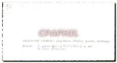 Duża duna Pilat — 100 m — na południe od basenu Arcachon — wydawca Lapie Service — Rewers