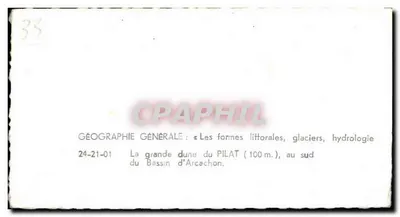 Die große Düne von Pilat — 100 m, südlich des Bassins d'Arcachon — Laple Service Aérien — Rückseite