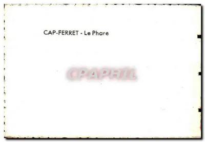 Cap-Ferret — Le Phare — éditeur CAP-FERRET - Le Phare — Verso