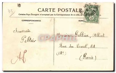 Libourne — Brzegi rzeki Isle i Wieża Wielkiego Portu — Henry Gohlier, 42 bis i 14, ulica Fodroute — Rewers
