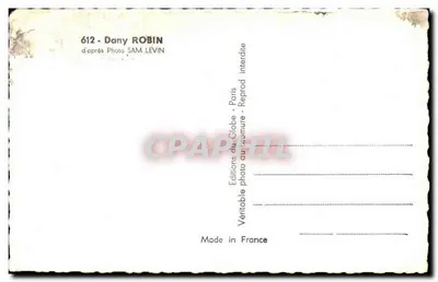 Dany Robin — portret — Wydawnictwo Glob, nr 612 — Rewers