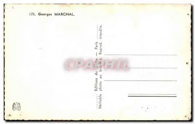 Georges Marchal — retrato — Éditions du Globe, Paris — Verso