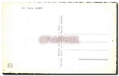 Cécile Aubry — z małym białym psem — Foto Sam Levin — Rewers