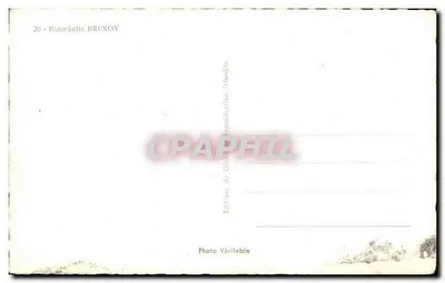 Blanchette BRUNOY — Prawdziwy obraz — Wydawnictwo BRUNOY nr 20 — Rewers