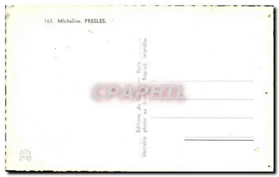 Micheline PRESLES — uśmiechnięty portret — Studio Harcouri — Rewers