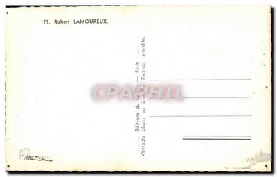 Półnowoczesna pocztówka Aktor Kina Robert Lamoureux — Rewers
