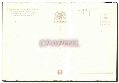 Loge d'Honneur — Seria (1) — Wydawca Laietana — Rewers