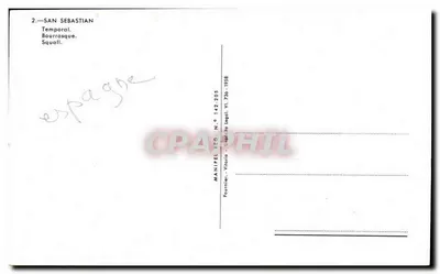 San Sebastián — Temporal — editor MANIPEL, n° 142-205 — Verso