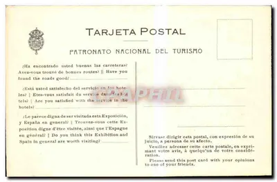 Międzynarodowa Wystawa w Barcelonie - Palacio de las Diputaciones — Patronato Nacional del Turismo — Rewers