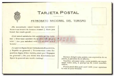 Gradas de Santiago — Międzynarodowa Wystawa w Barcelonie — Pueblo Español — Rewers