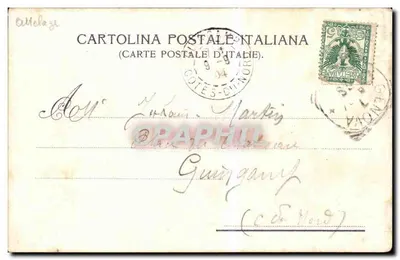 Genua — Teatr Carlo Felice — wydawca Genova da Genova, numer seryjny nie widoczny — Rewers