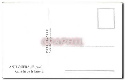 Antequera — Calçada da Estrela — Foto Velasco — Verso