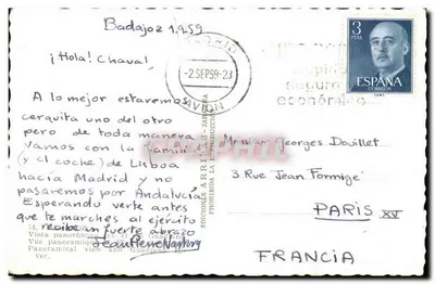 Badajoz — panoramic view of the Guadiana — publisher Ediciones A.R.R.I.B.S.-Zaragoza — Back