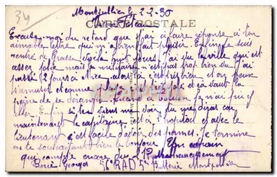 Palavas-les-Flots — El Canal y el Mar — Cl. J. Astay — Reverso