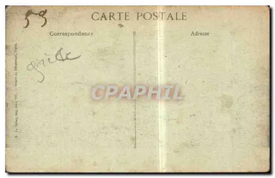 Monastir — Rua com dois homens — Visé, Paris N° 1642 — Verso