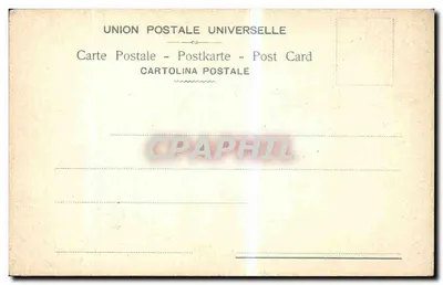 Napoli - Castello dell'Ovo — widok z Wulkanem w tle — Ercole Bergami, wydawca, Neapol — Rewers