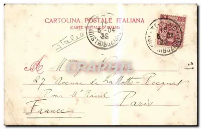 Torino — Główne wejście do Kaszerni Pietro Micca — G. Modiano e Co., Milano, nr 4179 — Rewers