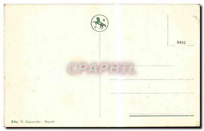 Napoli — Piazza della Borsa — Wydawnictwo V. Carcavillo, nr 8492 — Rewers