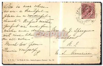 Varese - Sacro Monte (m. 850 s.m.) — editor S.V.E. - A. Trüb & Cie., Aarau-Lugano (Suíça) No. 72 — Verso