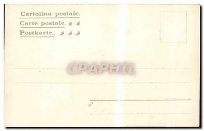 NAPOLI - Castel dell'Ovo i Wulkan, widok z morza — wydawca Carlo Cotini, Napoli, Via Chiara, n° 75 — Rewers