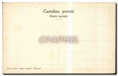 Wenecja - Grand Canal — widok na Grand Canal z gondolami — wydawca Giov. Zanetti, Wenecja — Rewers