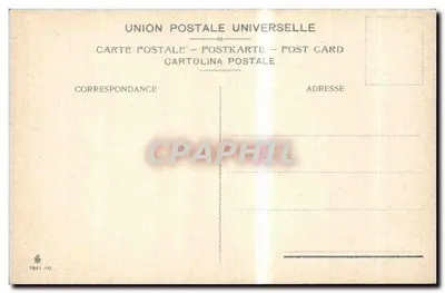 Milão - Via Dante — vista de rua animada com carruagem e pedestres — Union Postale Universelle, n° 1941-10 — Verso