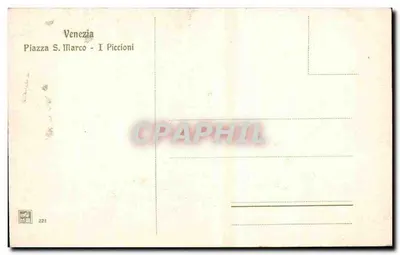 Wenecja - Plac San Marco - Ptaki - CPAPHIL — Rewers
