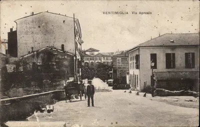 Itália - Itália - Itália - Ventimiglia - Via Aprosia - Bilhete postal antigo