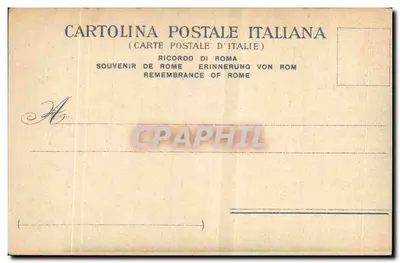 Roma - Piazza di Termini - Fontana dell'acqua marcia - éditeur Cartolina Postale Italiana, n° 80 — Rewers