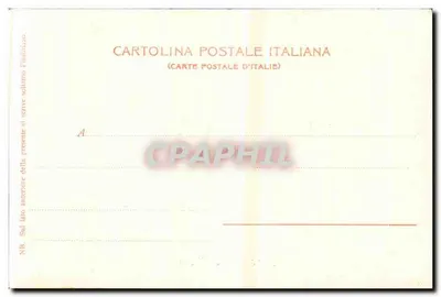 Panorama di Vicenza — aerial view of the city with the church tower — G. Galla, publisher — Back