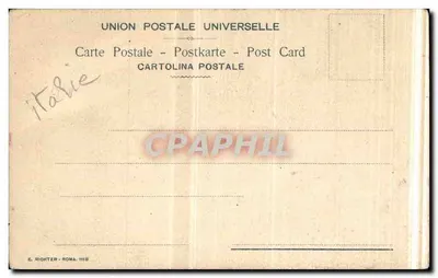 Soldato in uniforme — Italia — E. Richter, Roma 1116 — Verso