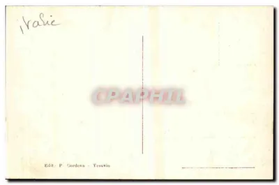 Monte Vesuvio — widok z obserwatorium — P. Gordova, n°44 — Rewers