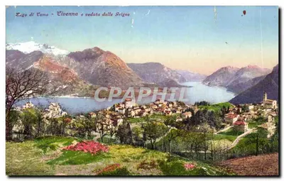 Lago di Como - Civenna e vista das Grigne — Edili Brunner & C. Como