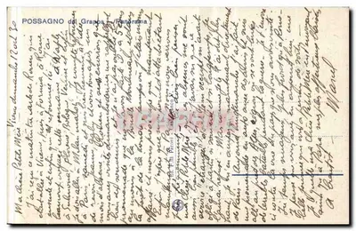 Possagno — Panorama — editor desconhecido, número de série não visível — Verso