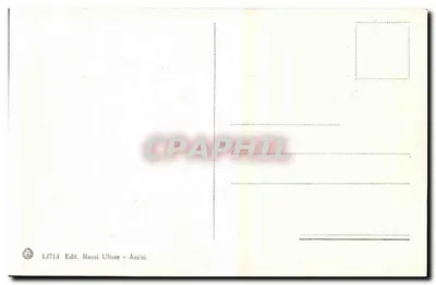 Assisi - Kuzeyden Kalesi Görünümü — Rossi Ulisse Yayımcılığı, No 13713 — Arka yüz
