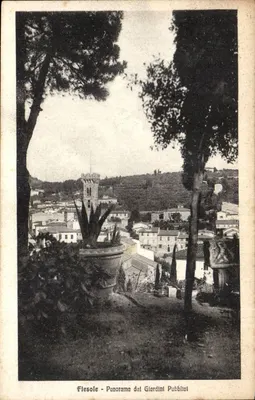 Fiesole - Panorama dos Jardins Públicos — vista dos jardins públicos