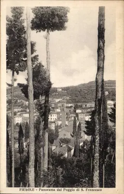 Fiesole - Panorama do Poggio di S. Francisco — Editor A. Brunelleschi, n° 09387
