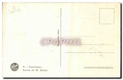 Catena del M. Bianco — Courmayeur — Verlag Alaria — Rückseite