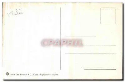 Nápoles - Via Caracciolo - Pescadores — editor Brunner & C., Como, n° 8079 — Verso