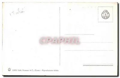Napoli - Panorama di Posillipo — Brunner & C., Como, n° 10853 — Rewers