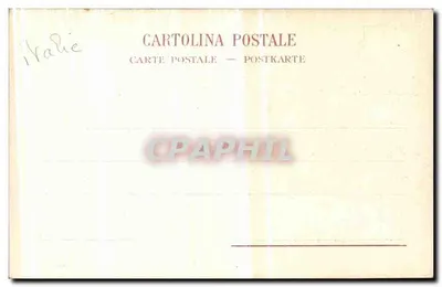 NAPOLI - Villa del popolo — widok panoramiczny z górami na tle — Richter & Co. Napoli, nr 76 — Rewers