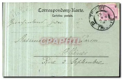 Castelo imperial de Miramare perto de Trieste — editor Römmel & Jonas, n° 2028 — Verso