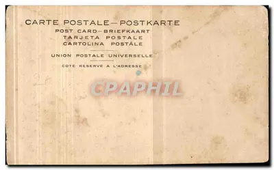 As Ceifadoras (J. F. Millet) — reprodução de obra — União Postal Universal — Verso