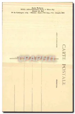 Ritorno dal Ballo — Nantes — Museo dei Belle Arti — Verso